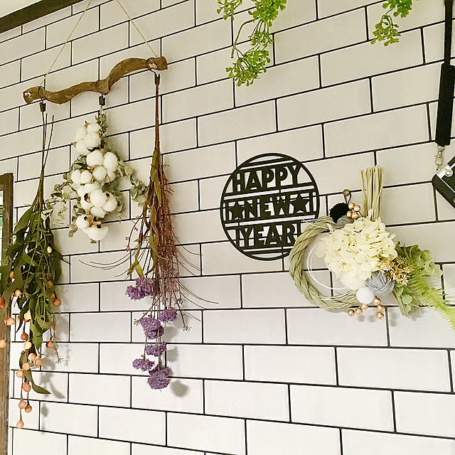 On Walls,しめ縄,セリア,お正月,NO DIY NO LIFE,男前もナチュラルも好き,RCの出会いに感謝♡,いつもいいねやコメありがとうございます♡,RCが好き,RCが癒し♡,スワッグを飾ろう,スワッグ,流木ディスプレイ,DIY大好き♡,ハンドメイド nami-tsunの部屋