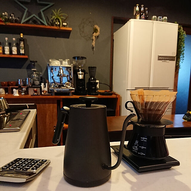 My Desk,かっこいい,黒好き,RC 長崎支部,かっこいいインテリア,山善,コーヒー,コーヒー好き,カフェ風 yurinaの部屋