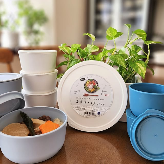 Kitchen,保存容器,料理,マンション暮らし,観葉植物のある暮らし,セリア,家事をへらす保存食器,百均,SDGs,ラップを使わない,ポトス水挿し,冷凍・冷蔵,電子レンジ,食洗機,洗いやすい love1017の部屋
