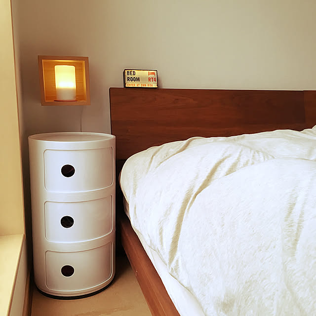 Bedroom,コンポニビリ リプロダクト,寝室,マスターウォール,アカセ木工,無印良品 D5の部屋