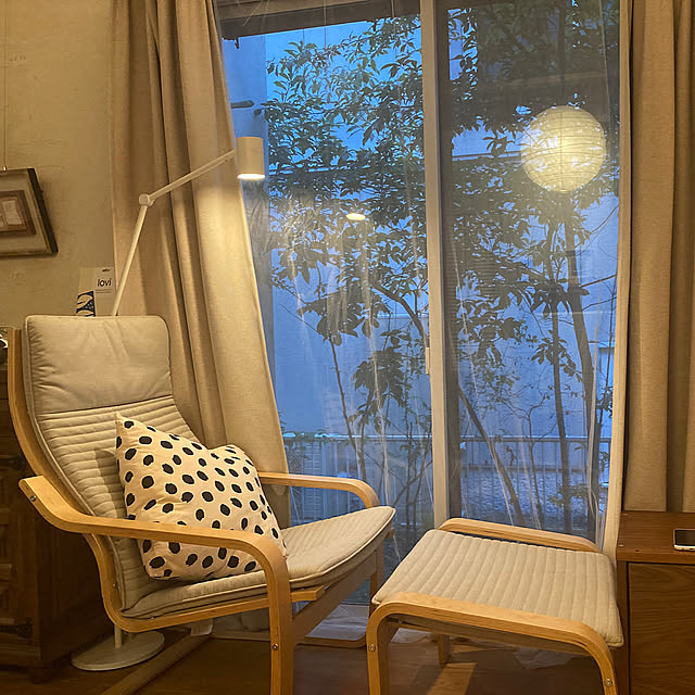 Lounge,夜を楽しむインテリア,ポエング,自然素材の家,雑木の庭 mkの部屋