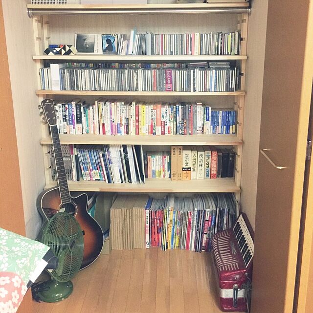 My Shelf,賃貸,クローゼット,CD　本　収納 shirokinaの部屋