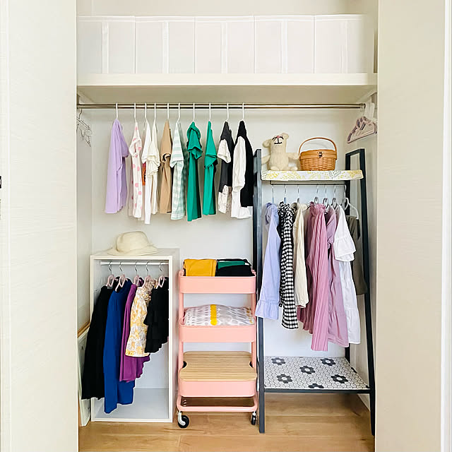 からーボックス,片付けやすい,IKEA,クローゼット,こどもと暮らす,子供部屋,小学生,セリア,My Shelf usaco.の部屋