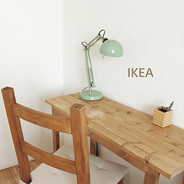 Bedroom,ワークランプ,IKEA,IKEA 照明,チェア,デスクライト,DIY,handmade,シンプルインテリア comiriの部屋
