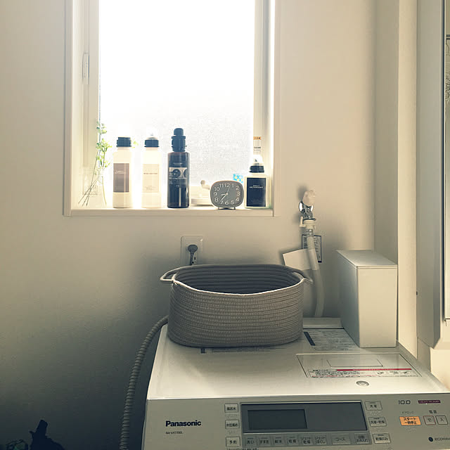 Bathroom,ラベルシール,小さいお家,一戸建,シンプルライフ,新築,グレー好き♡,ゴミ箱,無印良品 Emiの部屋