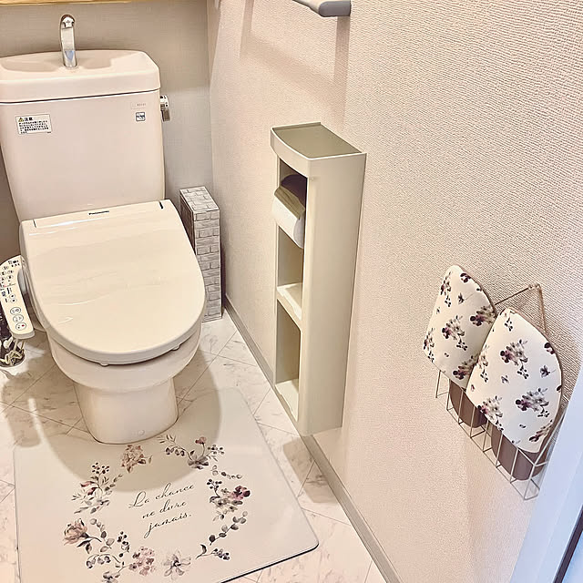 Bathroom,吊り下げ収納,賃貸インテリア,ホワイトナチュラル,ニトリ Shionの部屋