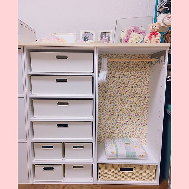 My Shelf,ベビーグッズ収納,ニトリ,カラーボックス,出産準備,妊婦ちゃん cinderellaの部屋