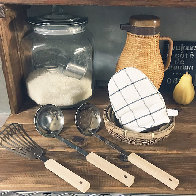 Kitchen,なべつかみ,竹ザル,買ったもの,ダイソー,一人暮らし,DIY mucc08の部屋