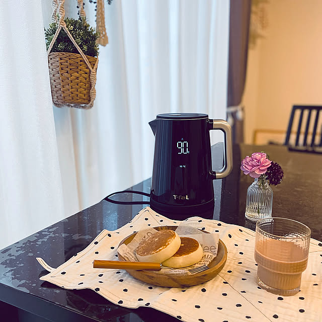 温度コントロールタイプ,ティファール,おうちカフェ,電気ケトル,見て頂きありがとうございます⑅︎◡̈︎*,ナチュラルインテリア,RCの出会いに感謝♡,シンプルインテリア,いいね&フォローありがとうございます♡,モニター頑張ります♡ N.の部屋