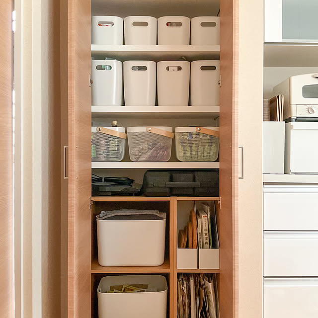 Kitchen,収納,パントリー,RISATORP,リーサトルプ,IKEA,かご・バスケット tokonekoの部屋