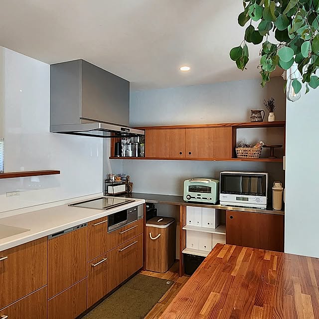 Kitchen,DIY,キッチン,キッチンカウンター,漆喰壁,プチリフォーム,注文住宅,シンプルインテリア,ひとりで塗れるもん,オンザウォール,モニター投稿,ロンドンモスグレー,ポポラスドライ,TOTOミッテ kossyの部屋