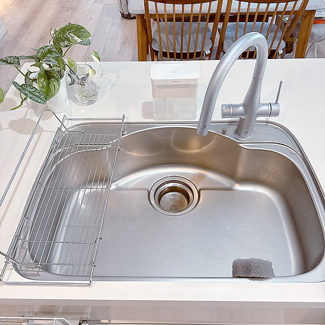 Kitchen,シンク上ラック,シンク周り,シンク,キッチン用品,キッチン収納,キッチン,キッチンツール,ステンレス水切りラック,ステンレス水切りラック・トレー,ステンレス水切り,ステンレス,掃除しやすく,すっきり暮らす,片付けやすい,サクラク cocoの部屋