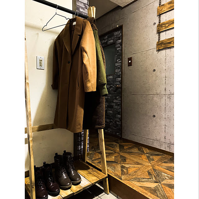 Entrance,2019.01.29 ☀️,ハンガーラックDIY,DIY,男前インテリア,狭小住宅,セルフリノベーション,インダストリアル,コメント出来なくてごめんなさい,いつもありがとうございます❤️,合計2588円なり～,計算してみた natulove0418の部屋