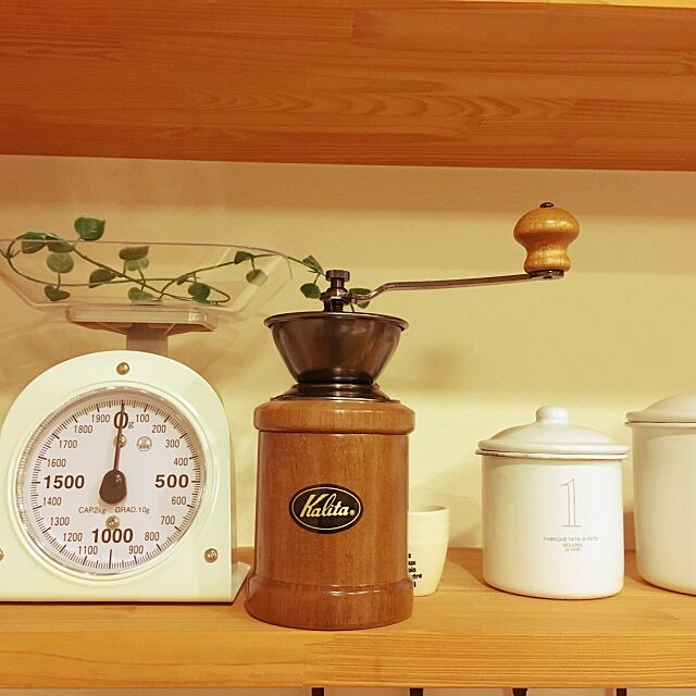 My Shelf,kalita,コーヒーミル,ニトリ,セリア miniの部屋
