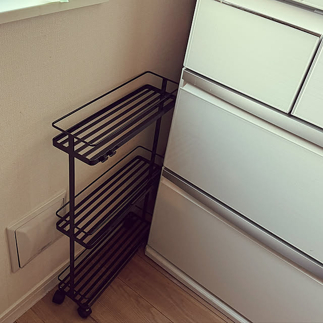 Kitchen,tower,キッチンワゴン,隙間収納,建て売り住宅,RoomClipショッピング,おうち見直し企画 Claraの部屋