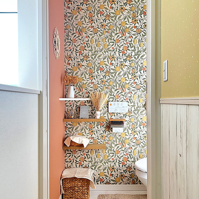 Bathroom,イベント参加,トイレのインテリア,トイレ,インテリア,アクセントクロス,DIY,インテリアグリーン,北欧インテリア,DIY女子,壁紙屋本舗,壁面ディスプレイ,インテリアコーディネート,ありがとうございます♡,ウィリアム・モリス,グリーンのある暮らし,インテリア大好き,いいね、お返しができなくてごめんなさい。,観葉植物のある暮らし,インテリアを楽しむ,DIYのある暮らし yumimaruの部屋