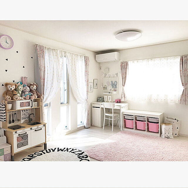 Bedroom,女の子部屋,子供部屋,イケア75,建売住宅,IKEA hii--の部屋
