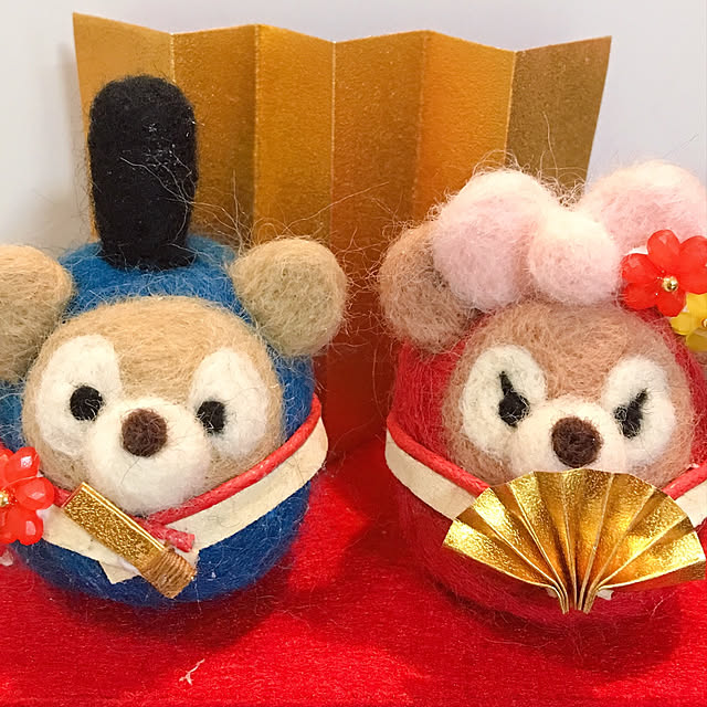 Lounge,ハンドメイド,ダイソー,100均,雑貨,セリア,羊毛フェルト,おひなさま,ディズニー好き Tomonaの部屋