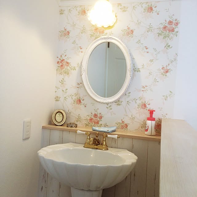 Bathroom,ペディスタルシンク,ヨーロピアン,姫系 keikoの部屋