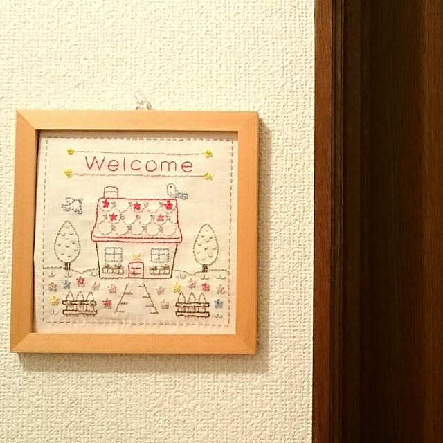 On Walls,ハンドメイド,手芸,刺繍,かわいい,シンプル,ホビーラホビーレ gomacoの部屋