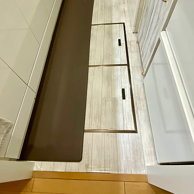 Kitchen,リメイクシート,RoomClip運営チームの皆様に感謝♡,見て下さりありがとうございます,リメイクシートホワイトレンガ柄,マンション一階角部屋庭付き YuuKoの部屋