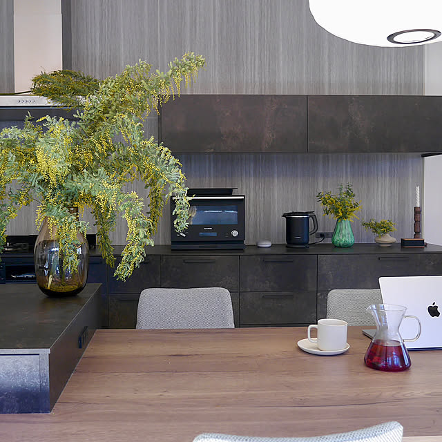 すっきり暮らす,観葉植物,癒し,シンプルモダン,北欧インテリア,ミモザ,北欧ナチュラル,癒しスペース,キッチンハウス,RCの出会いに感謝♡,RCの皆さまに感謝♡,季節を楽しむ,庭のある暮らし Norikaの部屋