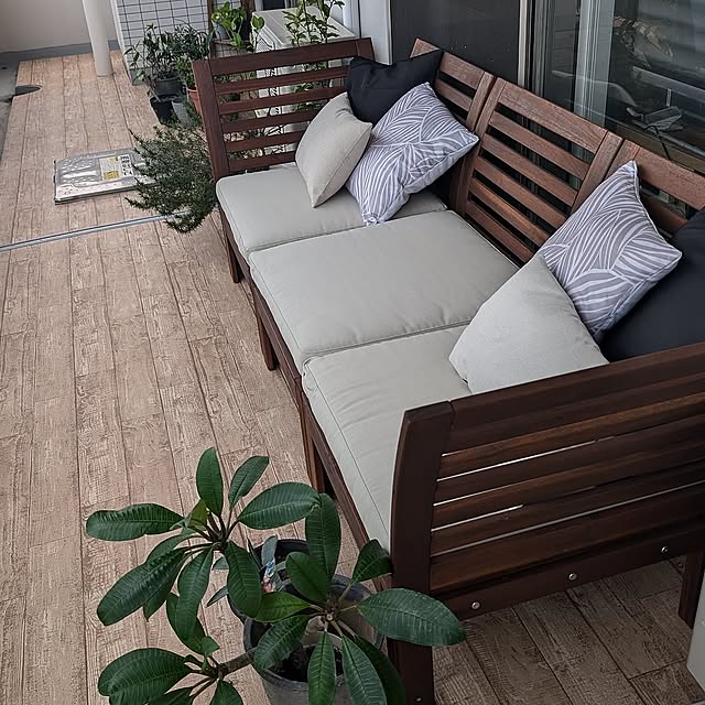 Lounge,一番好きな場所,IKEA,植物のある暮らし,ソーラーライト necoの部屋