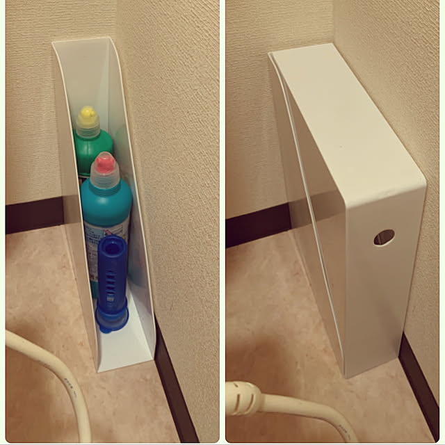 トイレの収納,100均,セリア,ホワイトインテリア,トイレ収納,Bathroom noni_noの部屋