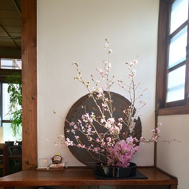 Entrance,お花見,桜,明るい玄関,和やか,おはな♪,花と暮らす,インドア花見,築古,古物好き fukainosokoの部屋