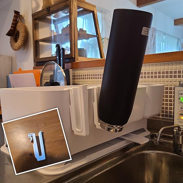 100均,Kitchen,ボトルホルダー,ダイソー,いつもいいねやコメありがとうございます♡,RCの出会いに感謝♡,シンプルを目指す,すっきり暮らす mayumiの部屋