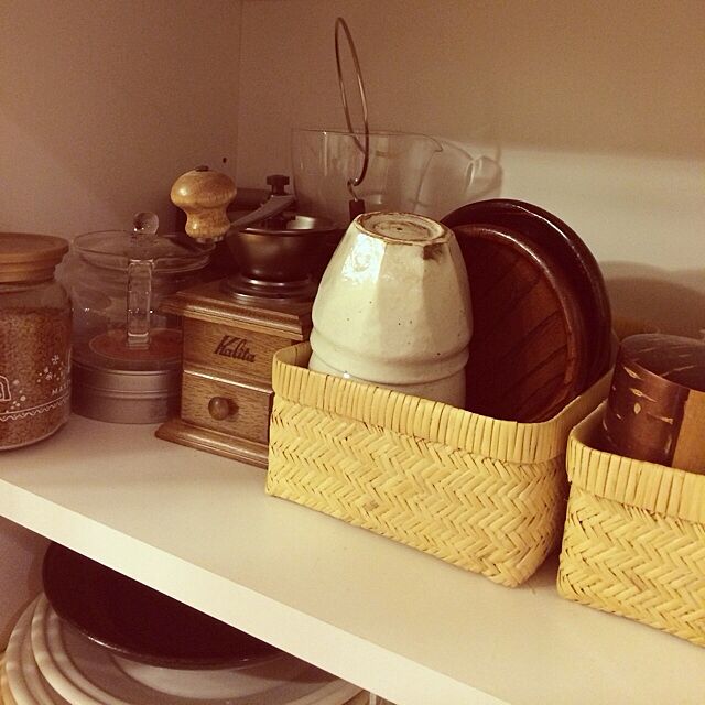 Kitchen,白,momo natural,食器棚の中,食器収納,モモナチュラル KaZuMaの部屋