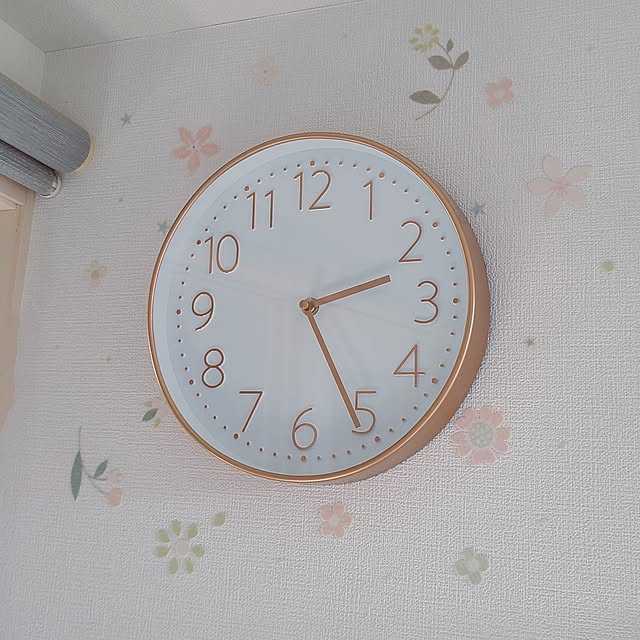 時計,ミサワホーム,ピンクゴールド,Daiso,ダイソー,500円だよー,Lounge mutyukingの部屋