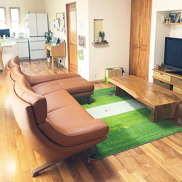 Lounge,カリモクソファ,カリモク家具,無垢材テーブル,カウチソファー,ソファー ryutomizuの部屋