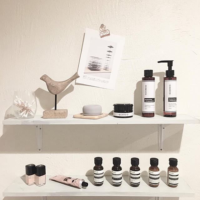ACTUS,アロマストーン,イソップ aesop,イソップ,脱衣所&洗面所&ランドリー,洗面所,すき間収納,スキンケア,GUARDIO,ガーディオ,ニトリデコホーム,ニトリ,お風呂,北海道,インスタ→nuunao2019,賃貸,無印良品,Bathroom nuunao2019の部屋