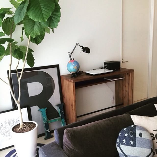 ジャーナルスタンダードファニチャー,ウンベラータ,playtype,リビングハウス,アメリカン,海外インテリアに憧れる,IKEA,北欧,北欧インテリア,クッション,ワークスペース,My Desk taneの部屋