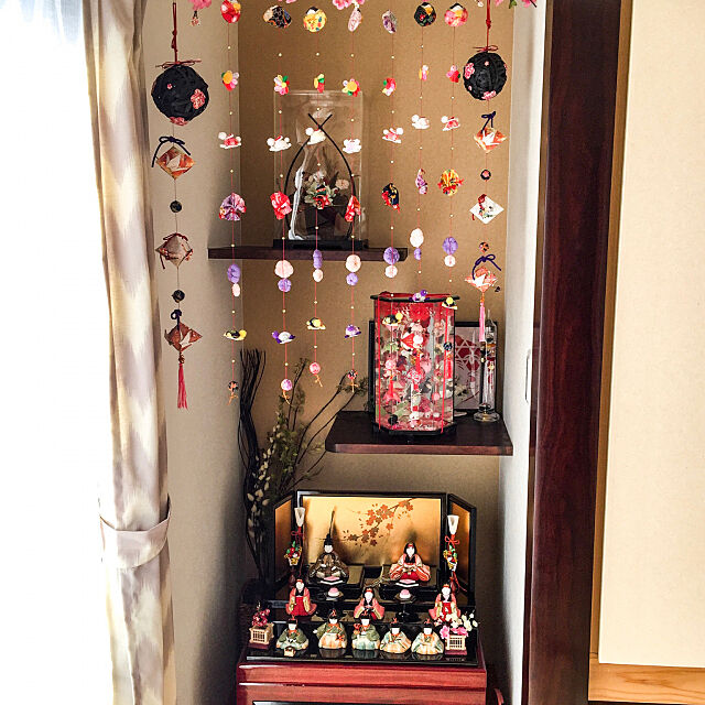 My Shelf,床の間,和室,木目込み雛人形,派手,さげもん,ひな祭り,ハンドメイド keryomamの部屋