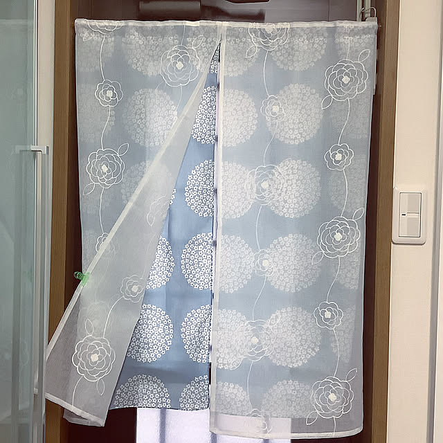 勝手口の暖簾,２枚仕立て,セリアの暖簾,セリアのてぬぐい,100均,RCの出会いに感謝♡,みて頂き有難うございます(^^),Kitchen haruminの部屋