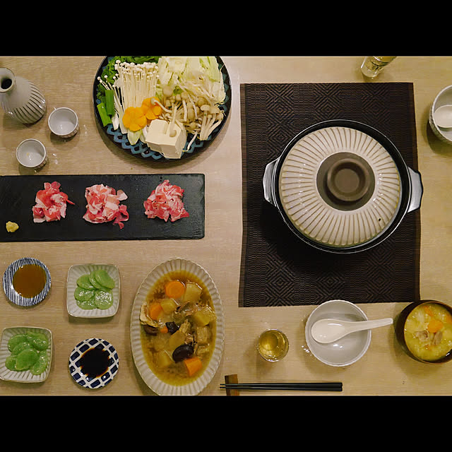 My Desk,土鍋,モニター当選,こどもと暮らす。,唐茶削ぎ,ニトリ2018秋冬食器モニター,ニトリ,モダン,和食器,テーブルコーディネート,プチプラ,アンティーク風,料理,連続投稿すみません,Francfranc,ダイニング 3838の部屋