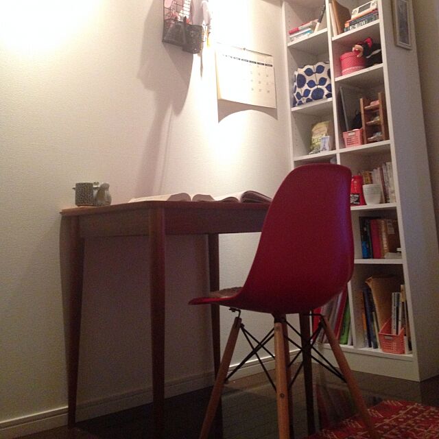 My Desk,ダイニングテーブル,食卓,勉強机,noce,本棚,ウォールナット好き♥︎,ウォールナット,Eames,一人暮らし,ニトリ,6畳 Yuiの部屋