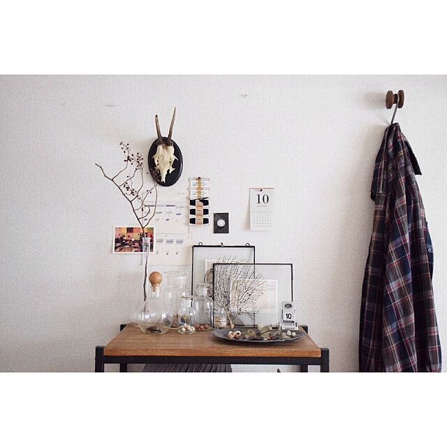 My Shelf,秋色,ドライフラワー,蚤の市,メンズ部屋,フランスアンティーク,塩系インテリア,instagram:go_room,古道具,一人暮らし ginの部屋