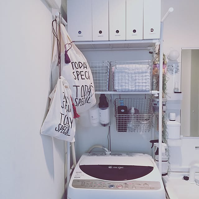 Bathroom,ポリプロピレンファイルボックス,無印良品,COLONY 2139,TODAY'S SPECIAL,賃貸,モノトーンインテリア A_Z..yanの部屋
