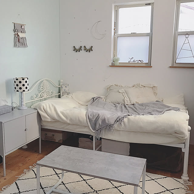 Bedroom,6畳,kids room,子供部屋女の子,子供部屋,ウールタペストリー,roomnhome,ブランケット,中古住宅,IKEA,セルフリノベーション,海外インテリアに憧れる,女子部屋 saooo39の部屋