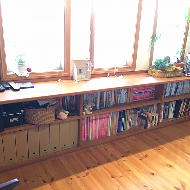 My Shelf,連投ごめんなさい,本棚,収納力抜群,造り付け本棚,ファミリホール,出窓風 misacoの部屋