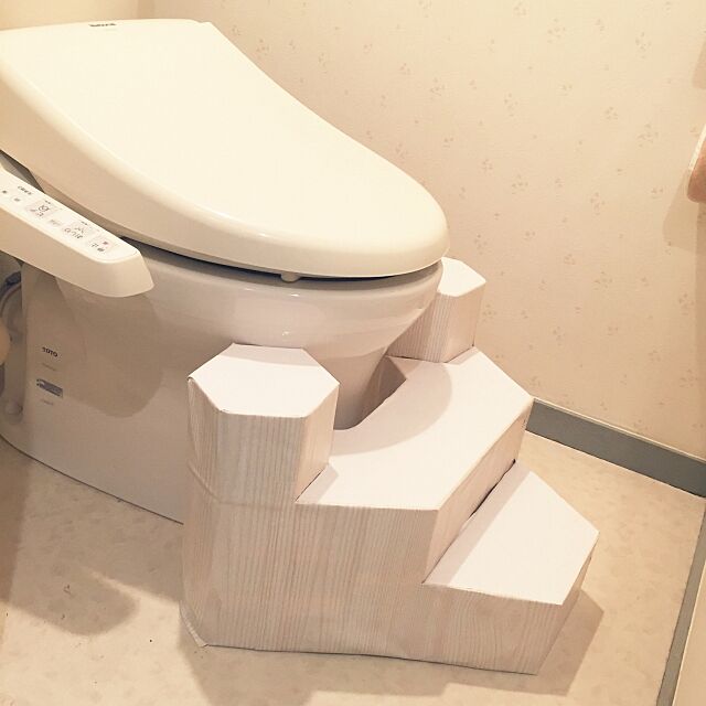 Bathroom,カッティングシート,トイレ,牛乳パック,ダンボール NanaStyleの部屋