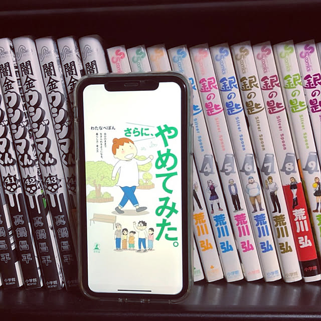 電子書籍,新しいこと,断捨離,本を整理した,My Shelf,さらに、やめてみた。,なかなか進まない銀の匙,闇金ウシジマ全46巻,今使わないものを全部捨てた次男 ikeの部屋