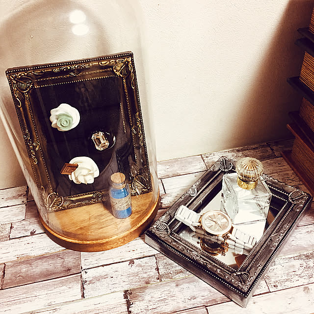アクセサリーディスプレイ,アクセサリー収納,DIY女子,IKEA,雑貨,100均,ガラスドーム,セリア,My Shelf kasuminの部屋
