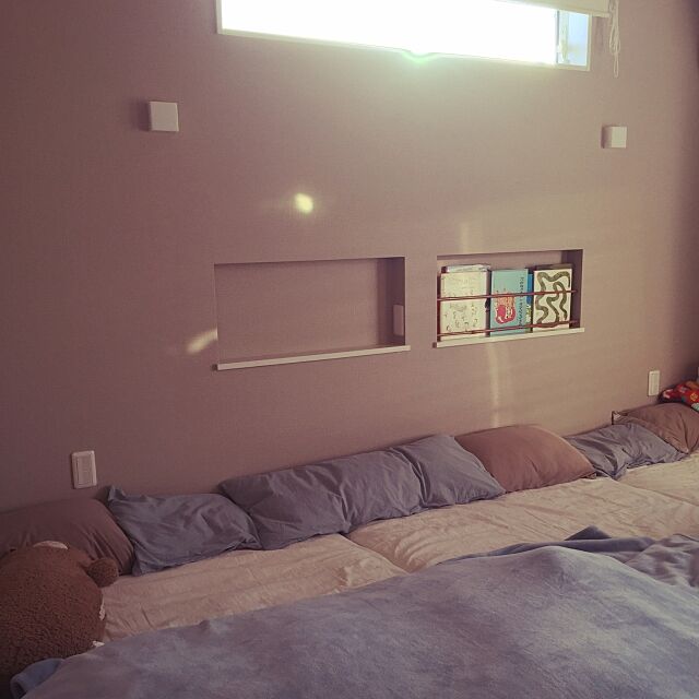 Bedroom,絵本,ニッチ,無印良品,ニトリ 3boys-Mの部屋