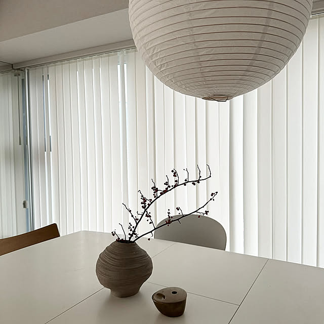 Lounge,フラワーベース,北欧,マンション,モノトーン,海外風インテリア,暮らし,Instagramやってます,すっきり暮らす,シンプルな暮らし,マンション暮らし,minimal,japandi,ig→0705guri,リビング,ダイニングテーブル a-koの部屋