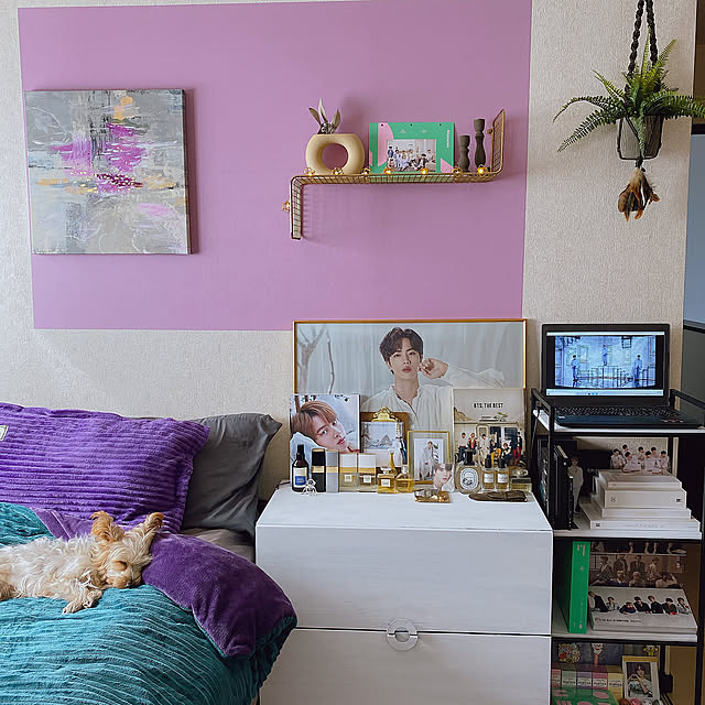 わんこ,いぬと暮らす,ルーティーン,北欧,IKEA,植物のある暮らし,ミックスインテリア,シンプル,DIY,おうち時間,カフェ風,韓国インテリア,暮らしを楽しむ,北欧インテリア,カフェ風インテリア,海外インテリアに憧れる,bts,ARMY,オタク部屋,BT21,Bedroom kitoneの部屋