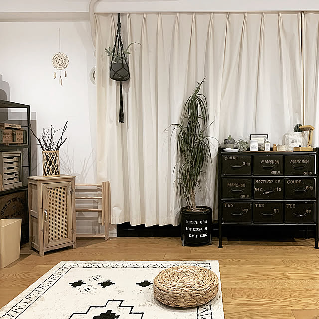 スチールチェスト,植物のある暮らし,journal standard Furniture,リビングインテリア,カフェ風インテリア,ブルックリンスタイル,男前インテリア,インダストリアルインテリア,リノベーションマンション,instagram→saya.makky,ニトリ,ラタン雑貨,IKEA,Lounge,ナチュラルヴィンテージ saya.makkyの部屋